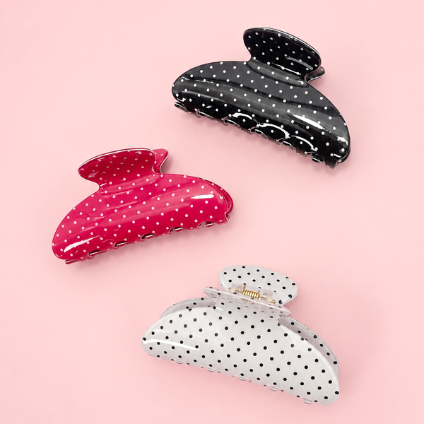 Polka Dot Hair Claw Clip | 40H1081
