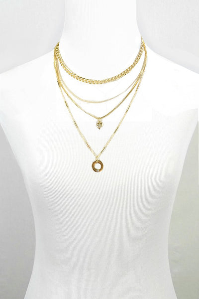 Chunky chain layered necklace | 250145819