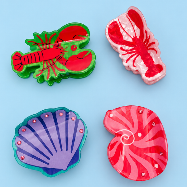 Coastal Sea Life Hair Claw Clips | 40H1173