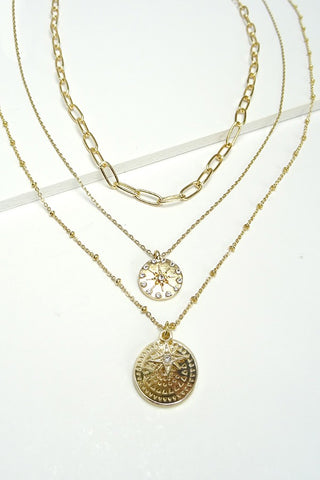 LAYERED CHARM NECKLACE | 250145165