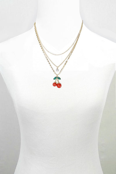 CHERRY PENDANT NECKLACE | 250145039