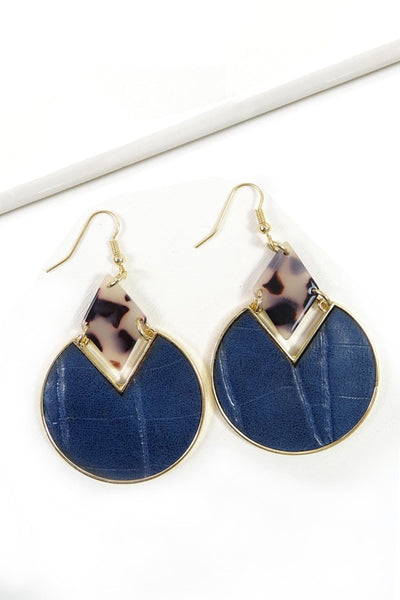 FAUX LEATHER DROP EARRINGS | 51E80416