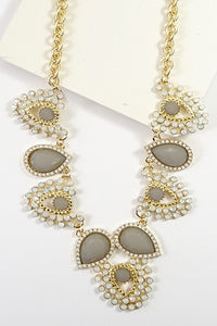 Bead bib necklace | 510180299