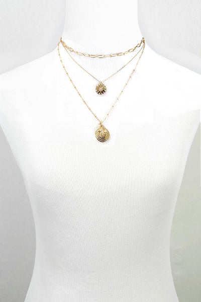 LAYERED CHARM NECKLACE | 250145165