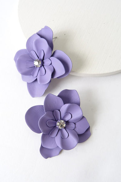 Large Flower Stud Earring | 250339453