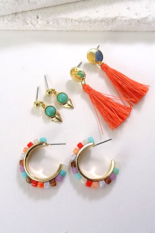 ETHNIC TRIO EARRINGS SET | 260394223