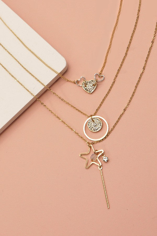 3 IN A SET DAINTY CHARM NECKLACE | 510111052