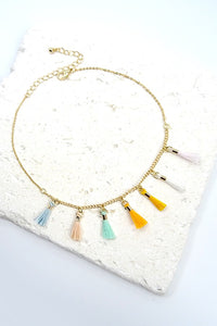 Dainty Mini Tassel Bohemian Necklace | 510120304