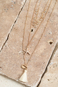 Bead and Seashell Necklace| 260191350