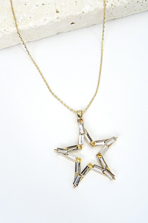 RHINESTONE STAR PENDANT LONG NECK | 13012003-113