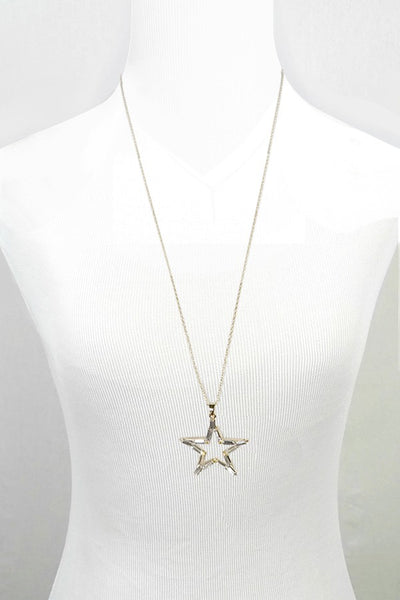 RHINESTONE STAR PENDANT LONG NECK | 13012003-113