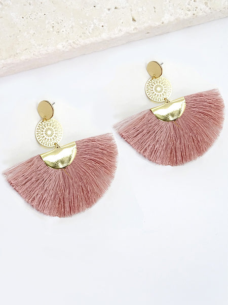 FILIGREE TASSEL FRINGE EARRING | 13032003-208