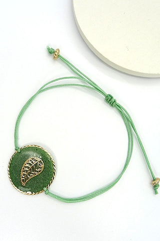 LEAF ADJUSTABLE THREAD BRACELET | 31B9003