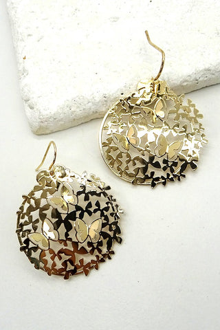 BUTTERFLY FILIGREE EARRINGS | 31E8104