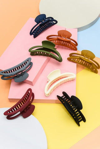 EXTRA LARGE MATTE LUXE  HAIR CLAW CLIPS | 40H442