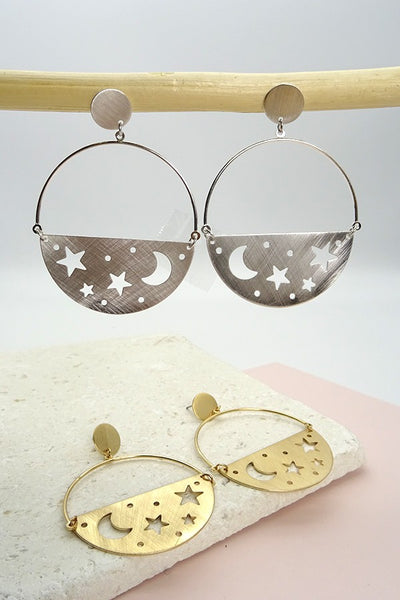 Moon & Star drop earring | 21E0246