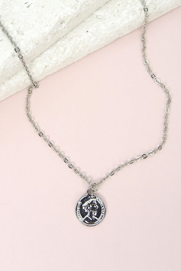 MINI COIN PENDANT NECKLACE | 25N60048