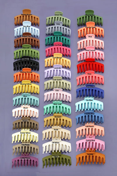OVERSIZED HAIR CLAW CLIPS 12PCS PACK | 40H203-12PACK