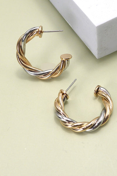 Twisted Hoop Earring | 47E13600