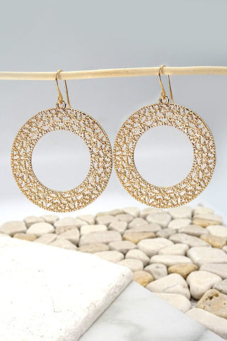 CUTOUT CIRCLE FILIGREE EARRING | 31E21100