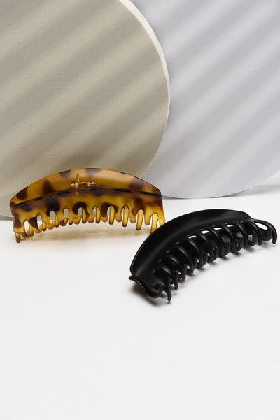 EXTRA LARGE CURVED HAIR CLAW CLIPS | 40H434