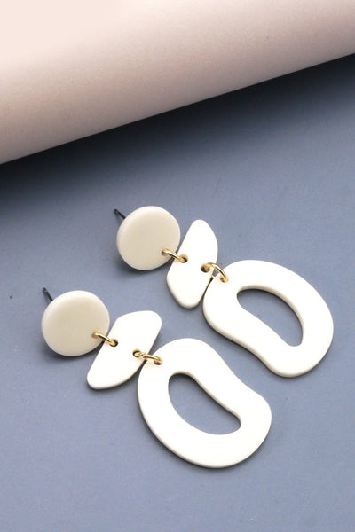 Irregular Geo Drop Earrings | 40E006