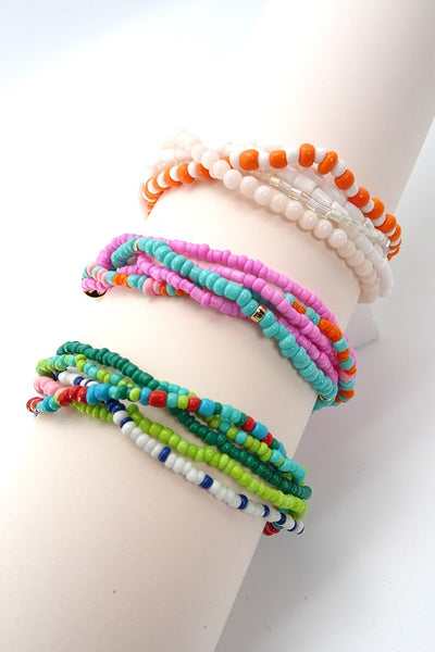 MULTI ROW SEEDBEAD BRACELET | 13B015