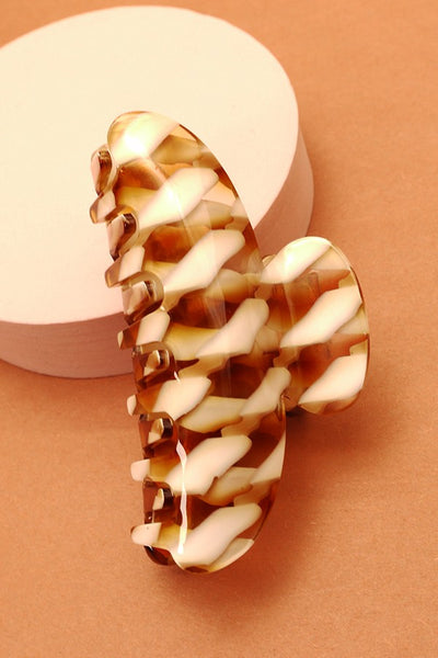 CANDY STRIPE JUMBO HAIR CLAW CLIP | 40H403