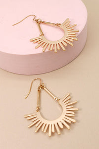 SUNBURST U DROP EARRINGS | 31E21571