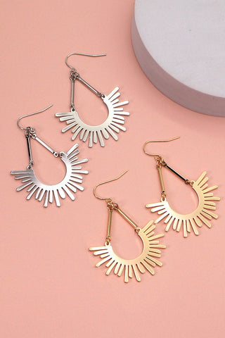 SUNBURST U DROP EARRINGS | 31E21571