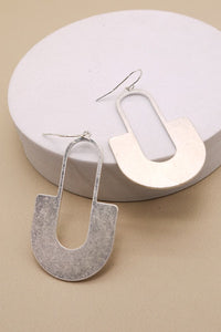 GEO U DROP EARRINGS | 31E21558