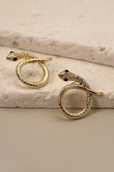 SNAKE STUD EARRINGS | 31E22022