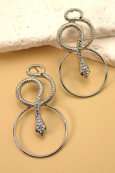 SNAKE STUD EARRINGS | 26E94511