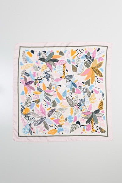 PRETTY PRINT SILKY FEEL BANDANA SCARF | 21SC370