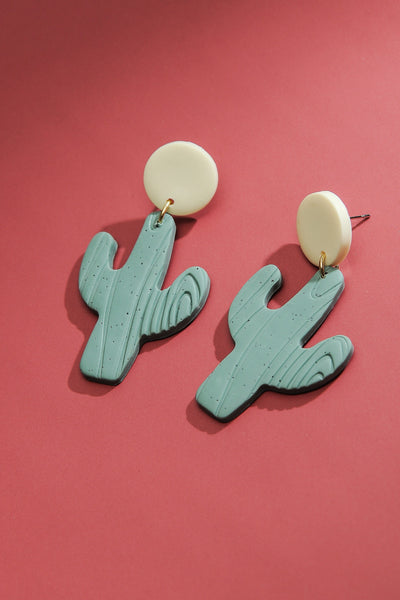 POLYMER CLAY CACTUS EARRINGS | 40E275