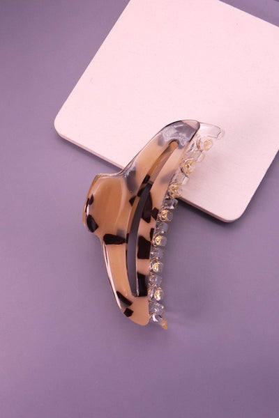 TORT HALF-MOON HAIR CLAW CLIPS | 40H452