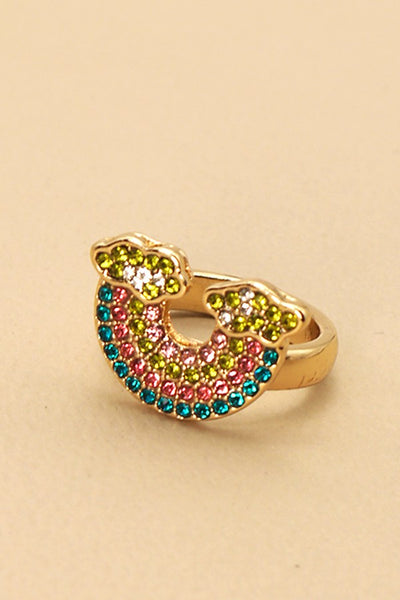 RHINESTONE RAINBOW RING 31R21062