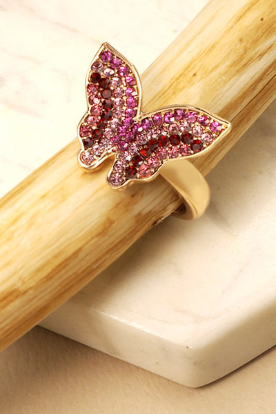 RHINESTONE BUTTERFLY RING | 31R21061