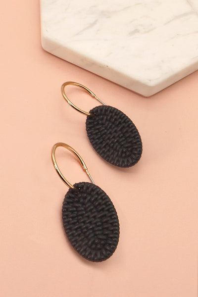 RAFFIA GEO SHAPE DROP EARRINGS | 31E22567