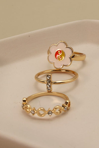 YINGYANG DAISY RING SET 31R22081