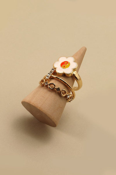 YINGYANG DAISY RING SET 31R22081