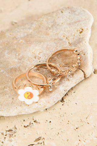 YINGYANG DAISY RING SET 31R22081