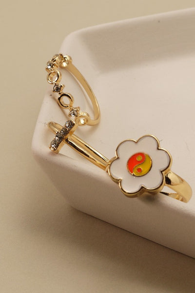 YINGYANG DAISY RING SET 31R22081