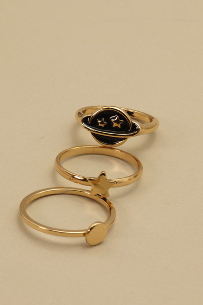 STAR MOON SPACE RING SET | 31R22083