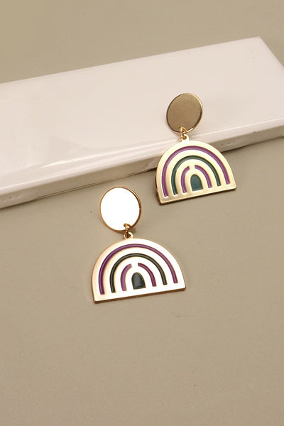 RAINBOE EPOXY DROP EARRINGS | 31E22570