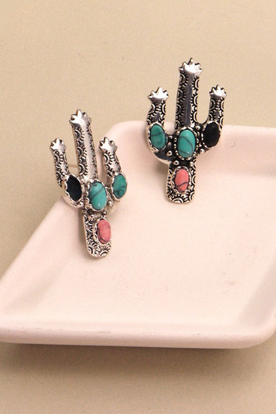 WESTERN CACTUS DROP EARRINGS | 40E240