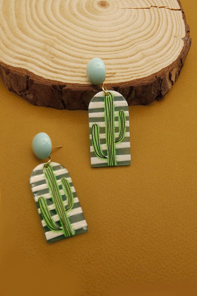 DESERT DESIGN ACETATE DROP EARRINGS | 40E237