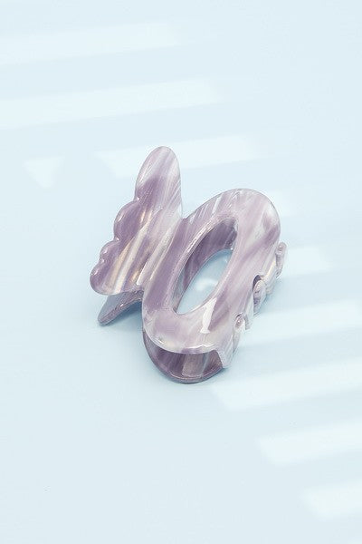 COLOR STRIKING CELLULOSE FIN HAIR CLAW CLIPS | 40H464