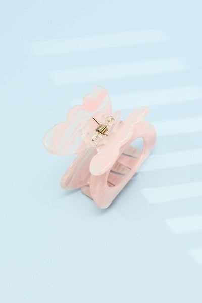 COLOR STRIKING CELLULOSE FIN HAIR CLAW CLIPS | 40H464