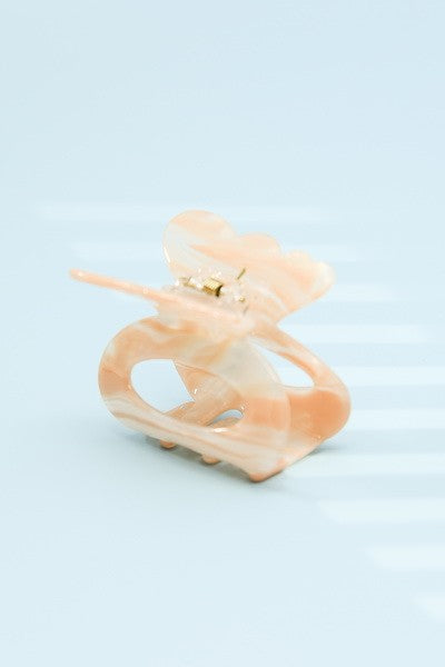 COLOR STRIKING CELLULOSE FIN HAIR CLAW CLIPS | 40H464